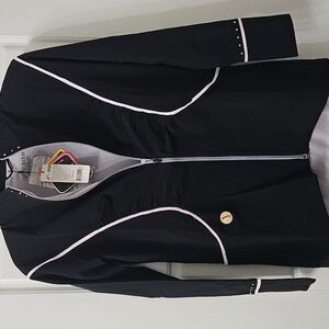 Swingdish Women's Luxury Golf Jacket NWT Size Medium Swarovski Crystal A…